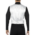 Silver - Side - Smiffys Unisex Adult Sequin Costume Vest