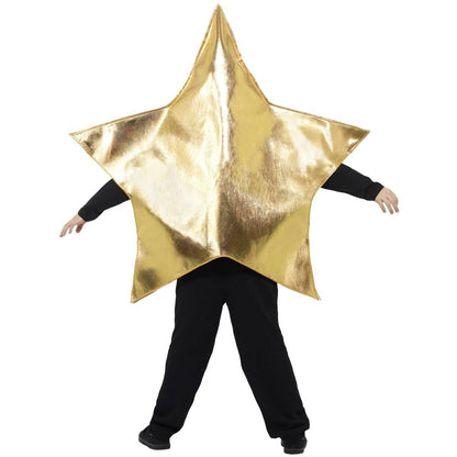 Gold - Side - Smiffys Childrens-Kids Shiny Star Costume