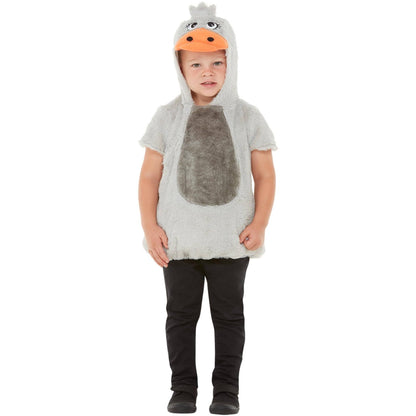 Grey - Back - Smiffys Childrens-Kids Ugly Duckling Costume