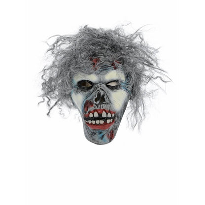 Grey - Front - Smiffys Unisex Adult Decaying Zombie Mask