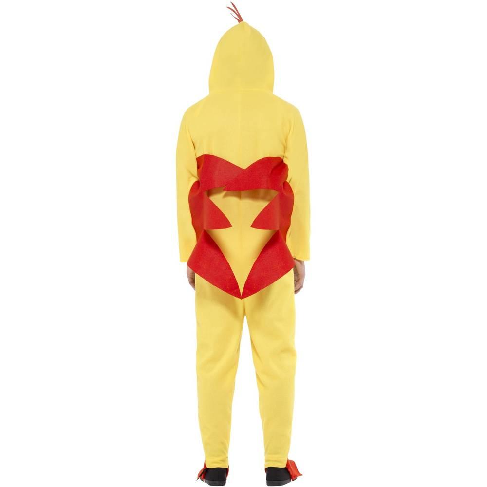 Yellow-Red - Back - Smiffys Unisex Adult Chicken Costume