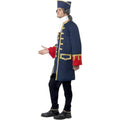 Blue-Gold - Side - Smiffys Mens Pirate Commander Costume Set