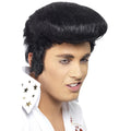 Black - Front - Elvis Presley Deluxe Wig
