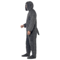 Grey - Side - Smiffys Unisex Adult Dog Fluffy Bodysuit