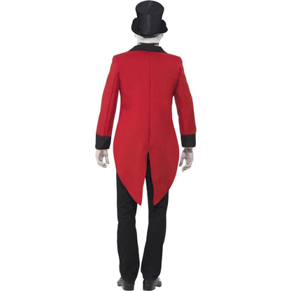 Red-Black-White - Back - Smiffys Mens Sinister Ringmaster Costume Set