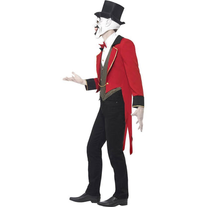 Red-Black-White - Side - Smiffys Mens Sinister Ringmaster Costume Set