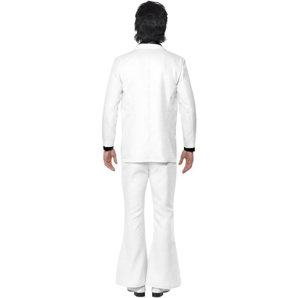 White - Back - Smiffys Mens 70s Costume Suit