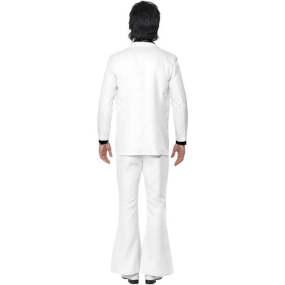 White - Back - Smiffys Mens 70s Costume Suit