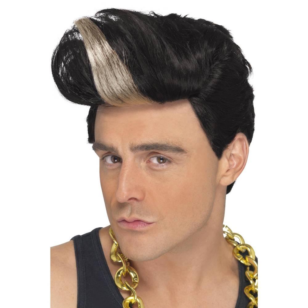 Black - Front - Smiffys Mens 90s Rapper Wig