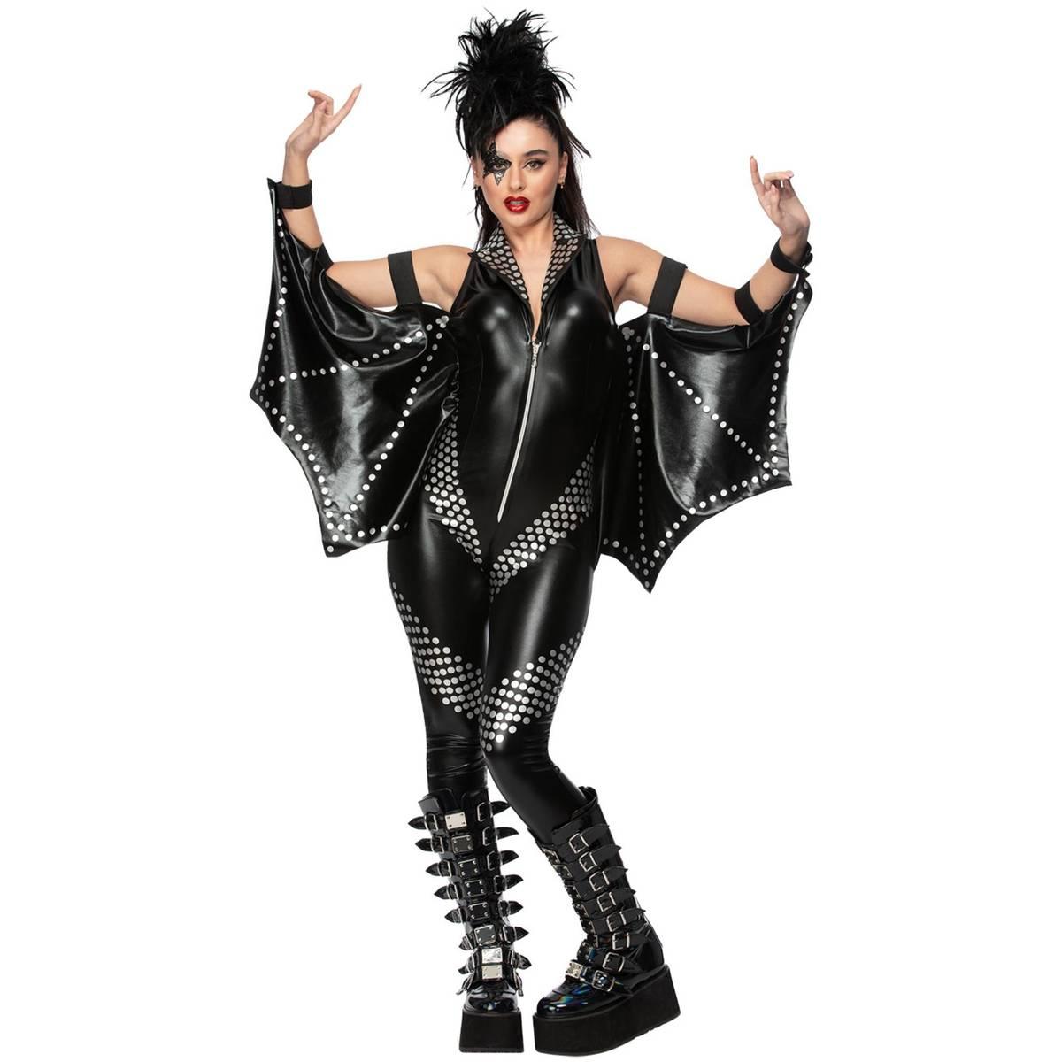 Black - Front - Fever Womens-Ladies Rockstar Costume
