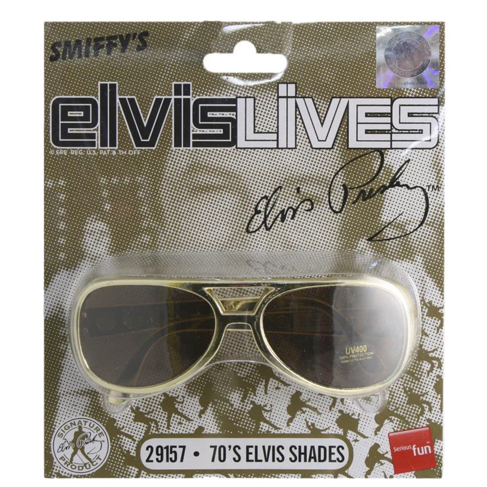 Gold - Back - Elvis Presley Unisex Adult Glasses