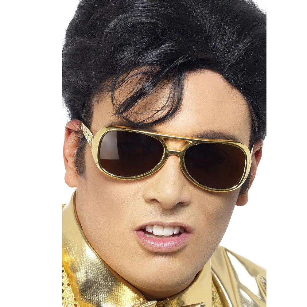 Gold - Front - Elvis Presley Unisex Adult Glasses