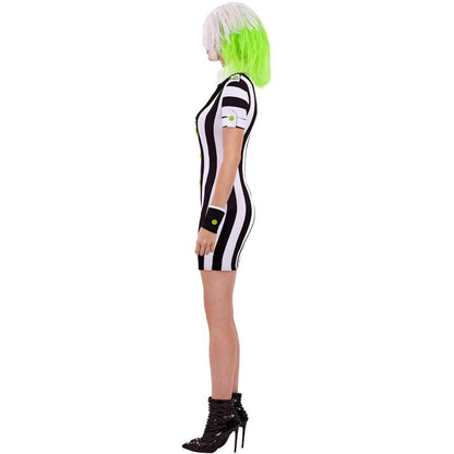 Black-White - Side - Beetlejuice Halloween Costume Dress