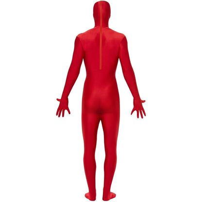 Red - Back - Smiffys Mens Skin Suit Costume