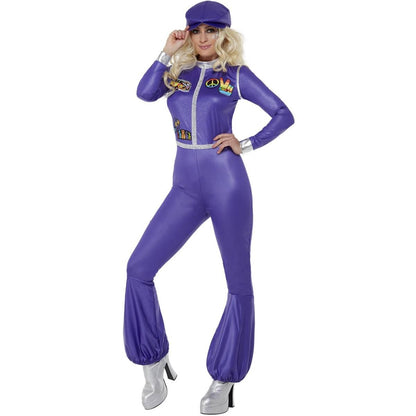 Purple - Front - Smiffys Womens-Ladies 70s Dancing Queen Costume Set
