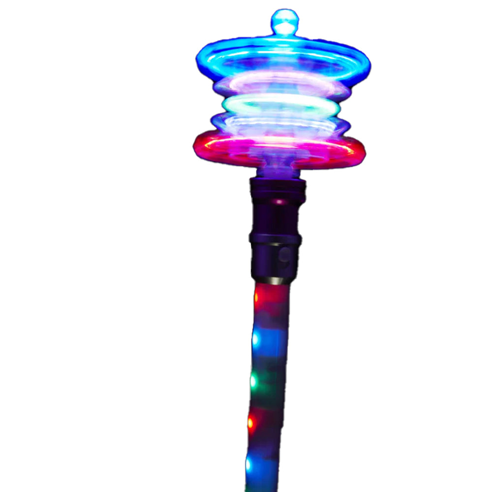 Multicoloured - Back - Smiffys Light Up Snowflake Wand