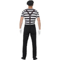 Black-White - Back - Smiffys Mens Mime Artist Costume Set