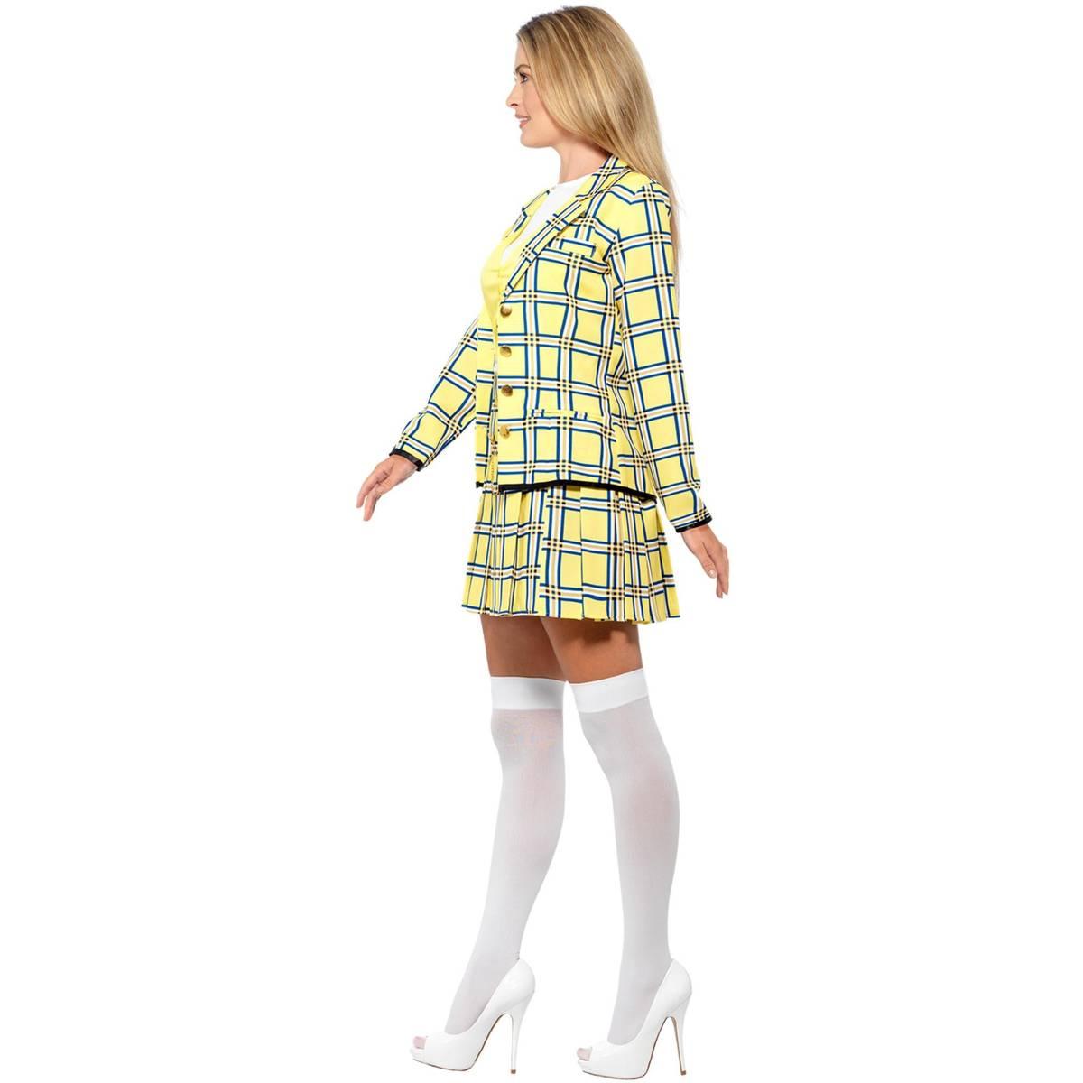 Yellow-Blue-White - Side - Clueless Womens-Ladies Cher Costume