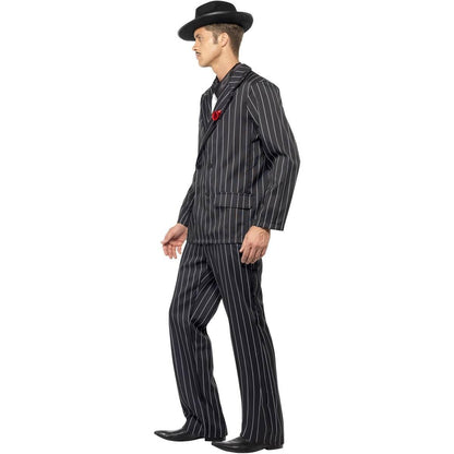 Black - Side - Smiffys Mens Zoot Suit Costume