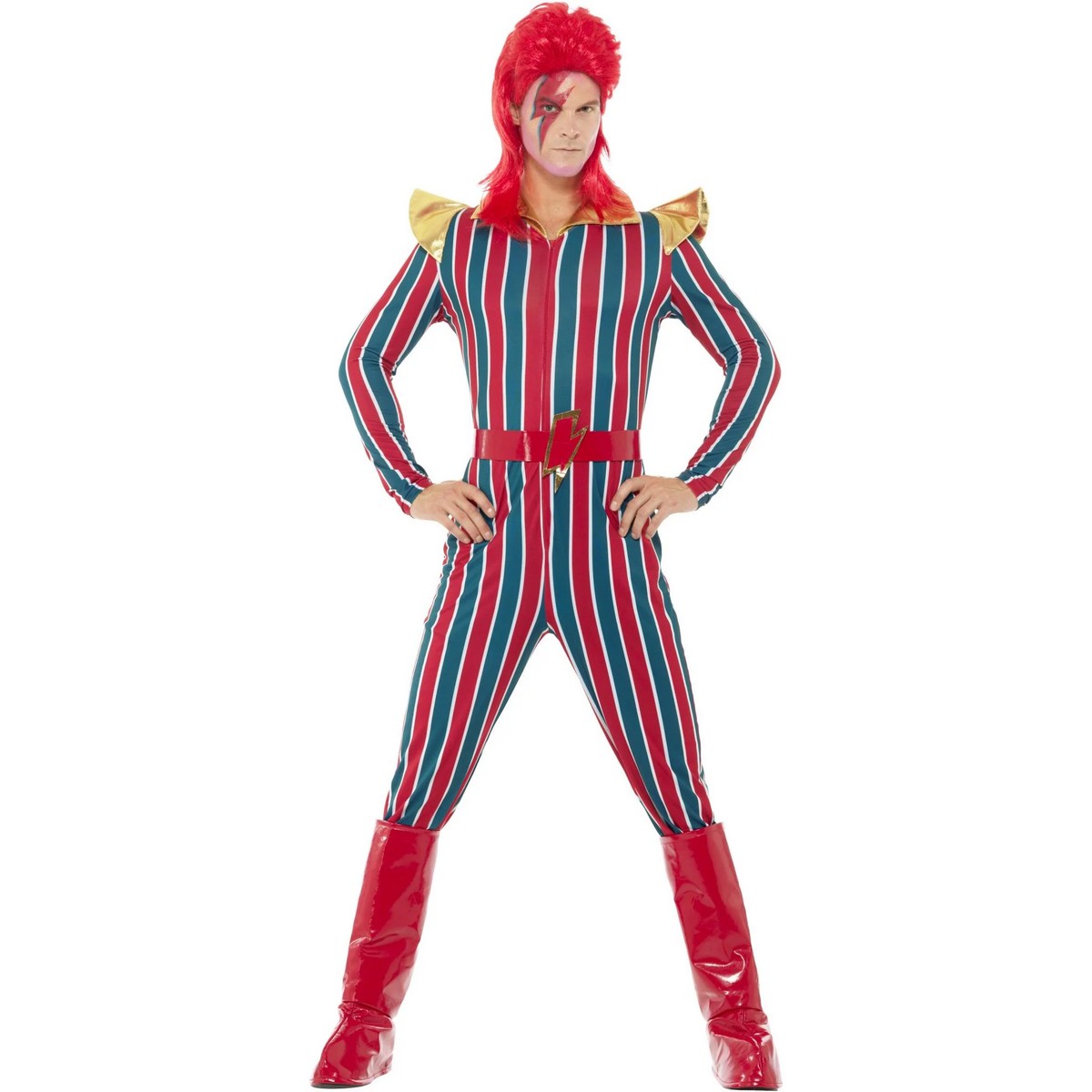 Red-Blue-Gold - Front - Smiffys Space Superstar Costume