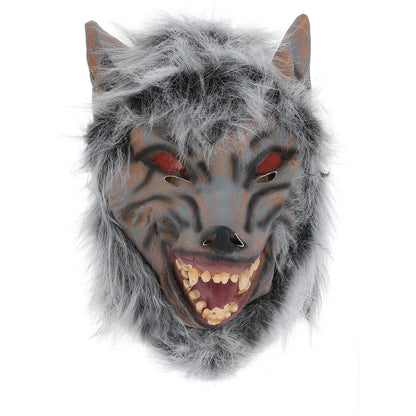 Grey - Front - Smiffys Unisex Adult Prowler Wolf Halloween Mask