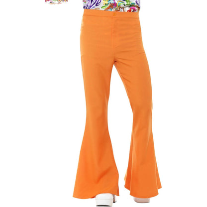 Orange - Front - Smiffys Mens Flared Costume Trousers