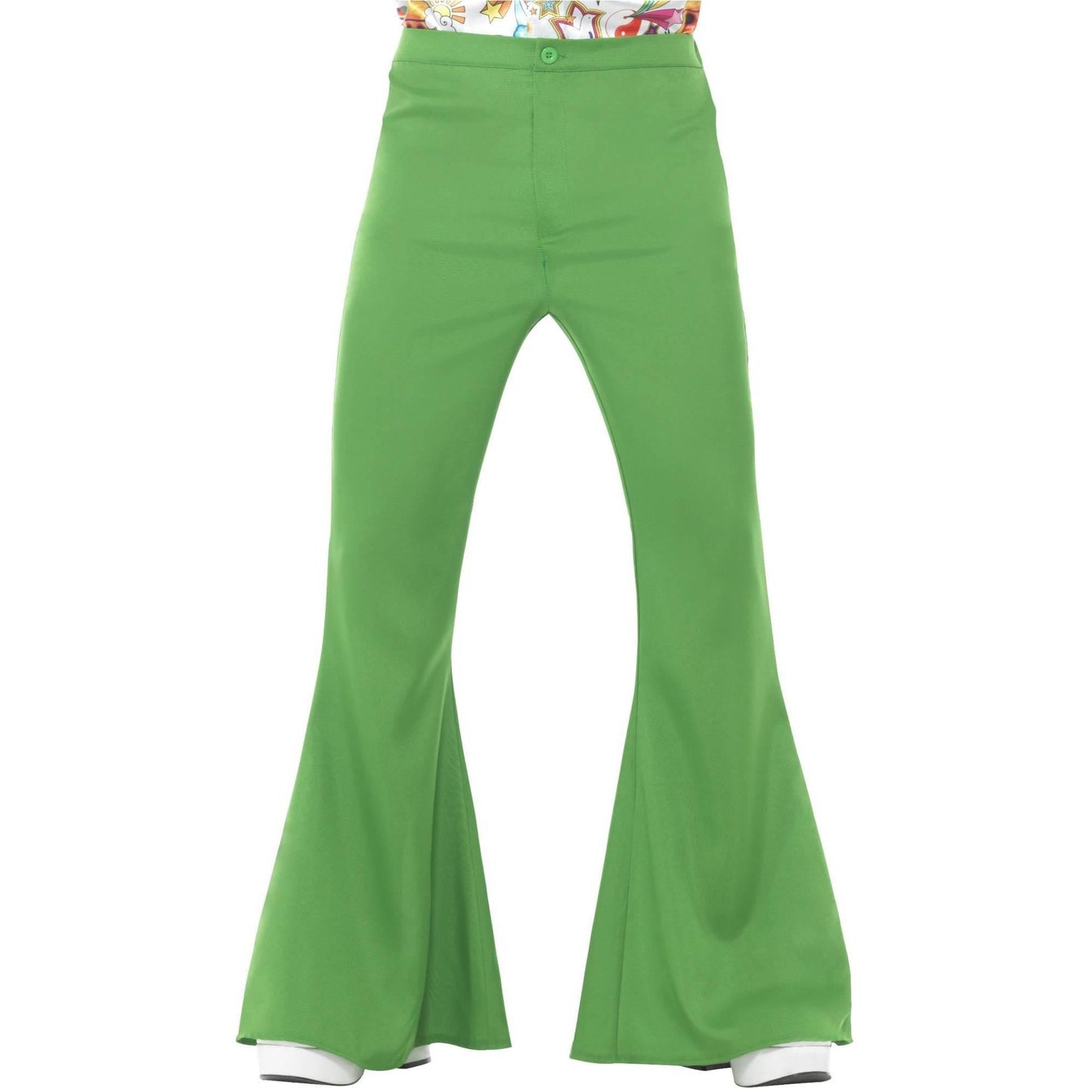 Green - Front - Smiffys Mens Flared Costume Trousers
