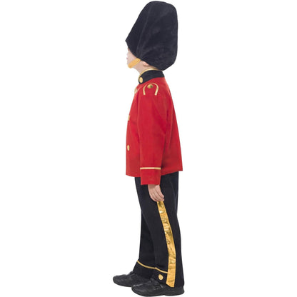 Red-Black-Gold - Side - Smiffys Childrens-Kids Busby Guard Costume Set