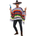 Multicoloured - Lifestyle - Smiffys Unisex Adult Striped Poncho