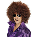 Brown - Front - Smiffys Mega-Huge Afro Wig