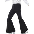 Black - Front - Smiffys Mens Costume Flared Trousers