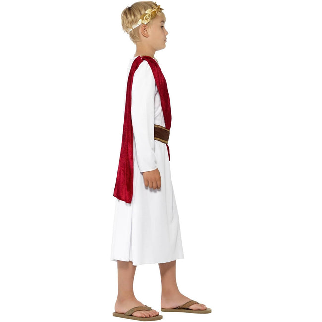 White - Side - Smiffys Boys Roman Costume