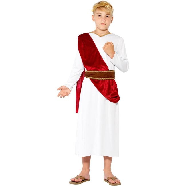 White - Lifestyle - Smiffys Boys Roman Costume