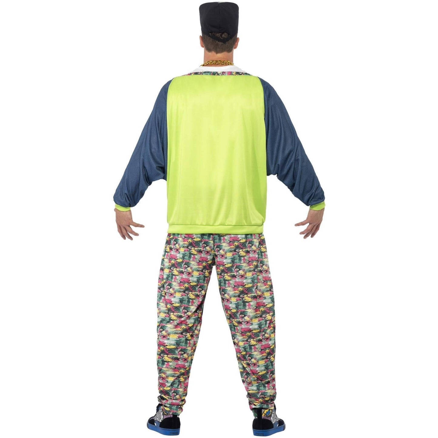 Multicoloured - Back - Smiffys 80s Hip Hop Patterned Costume