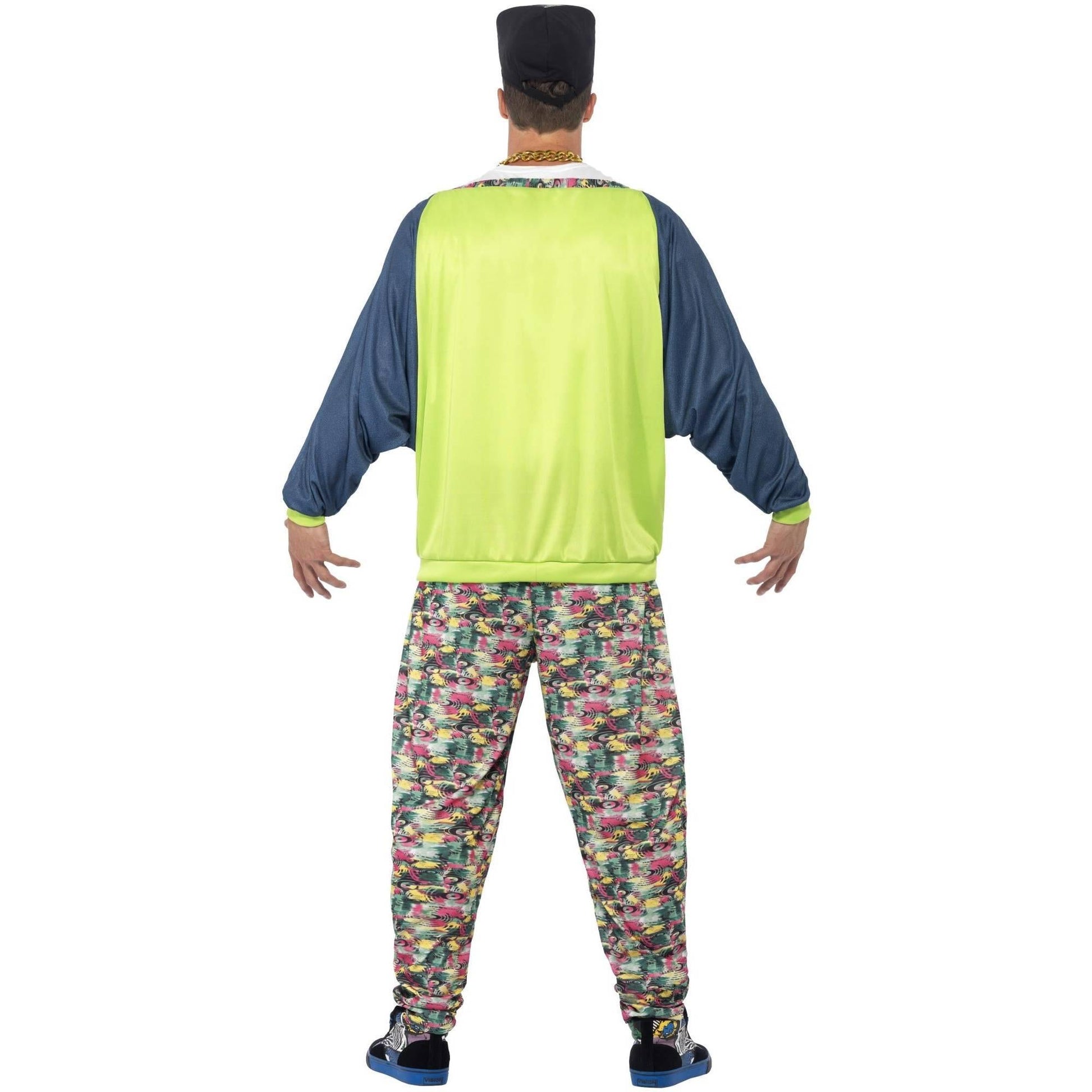 Multicoloured - Back - Smiffys 80s Hip Hop Patterned Costume