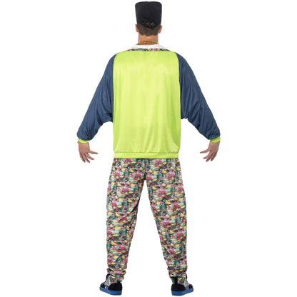 Multicoloured - Back - Smiffys 80s Hip Hop Patterned Costume
