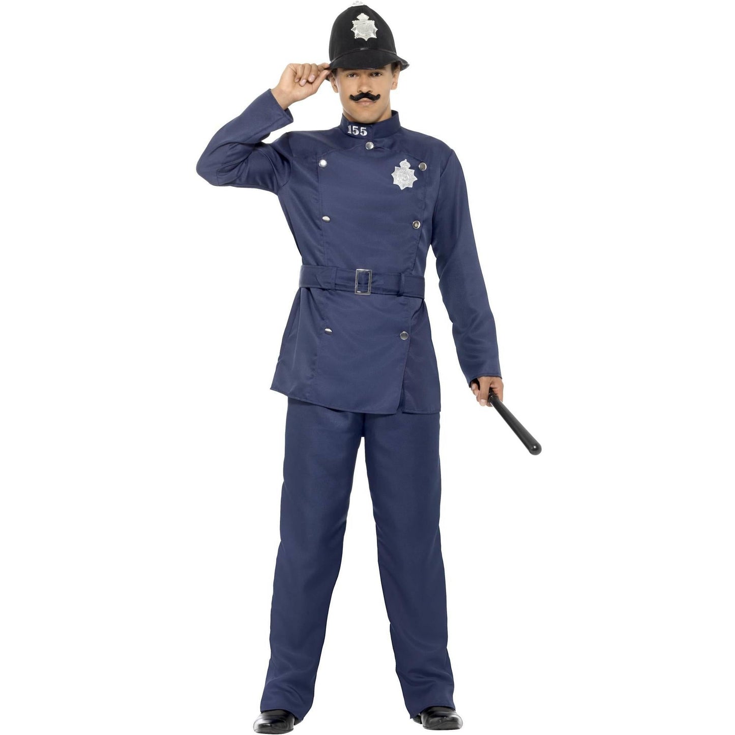 Blue - Front - Smiffys London Bobby Costume
