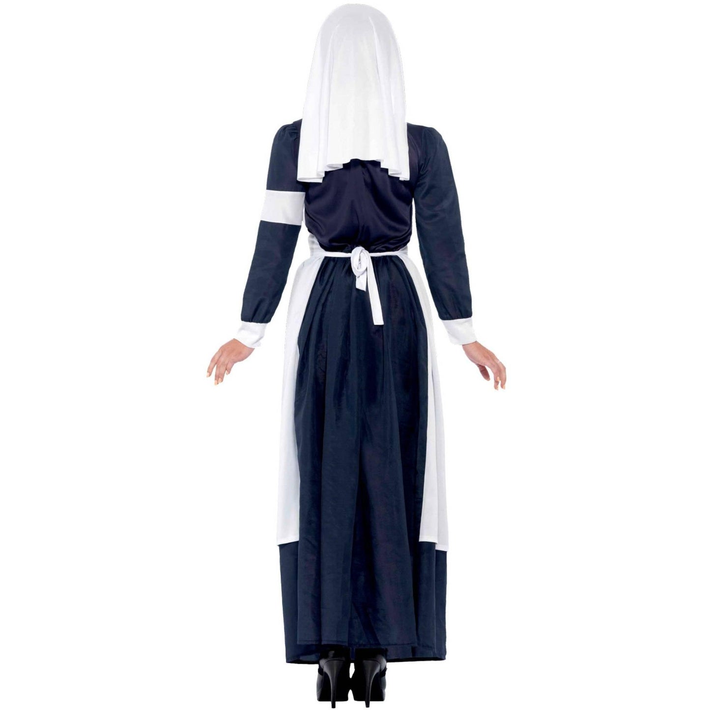 White-Blue - Back - Smiffys Womens-Ladies Great War Nurse Costume Set