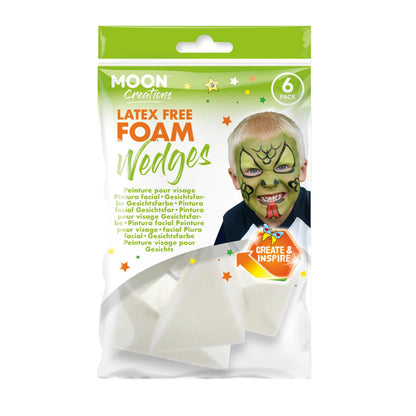 White - Front - Moon Creations Make-Up Sponge (Pack of 6)