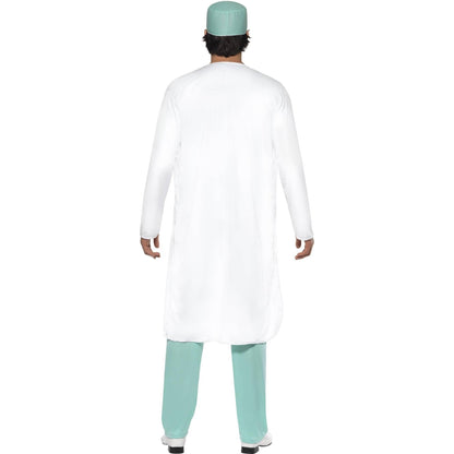 Green-White - Back - Smiffys Mens Doctor Costume Set