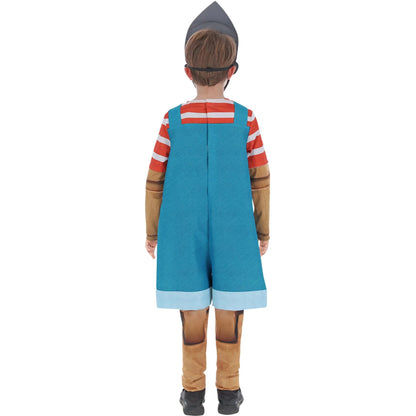 Multicoloured - Back - Pinocchio & Friends Childrens-Kids Pinocchio Costume Set