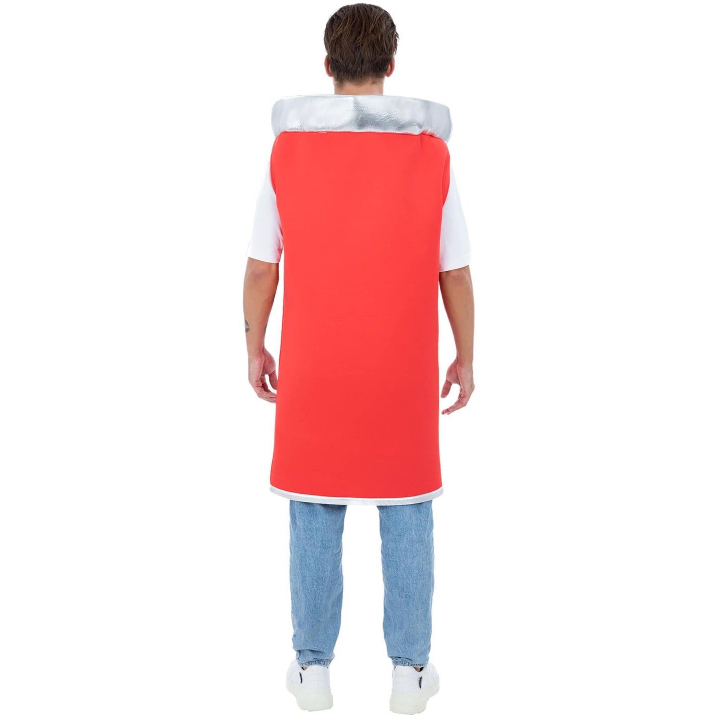Red-Silver-White - Back - Pringles Unisex Adult Original Costume
