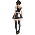 Black-White - Back - Fever Womens-Ladies Flirty French Maid Costume