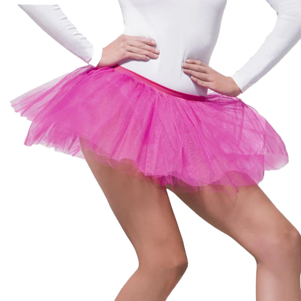 Fuchsia - Back - Smiffys Girls Polyester Tutu Skirt