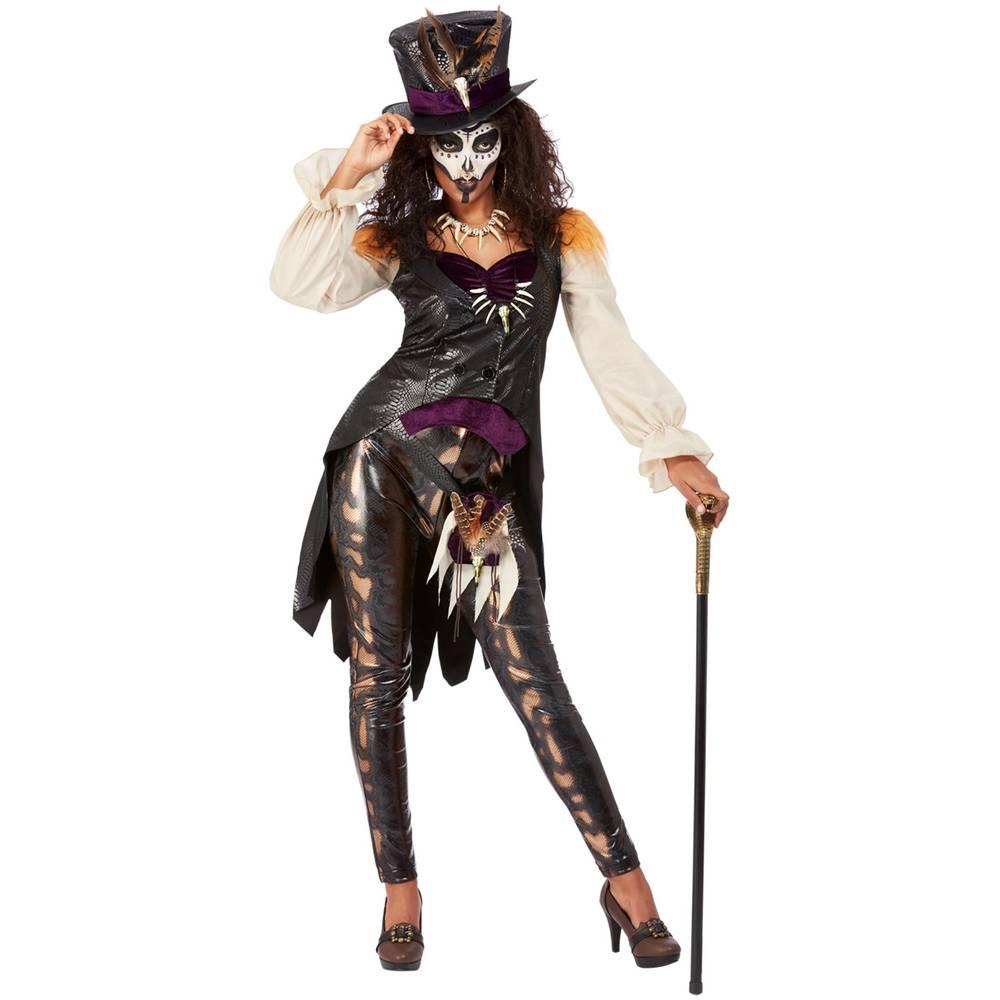 Black - Front - Smiffys Womens-Ladies Deluxe Witch Doctor Costume Set