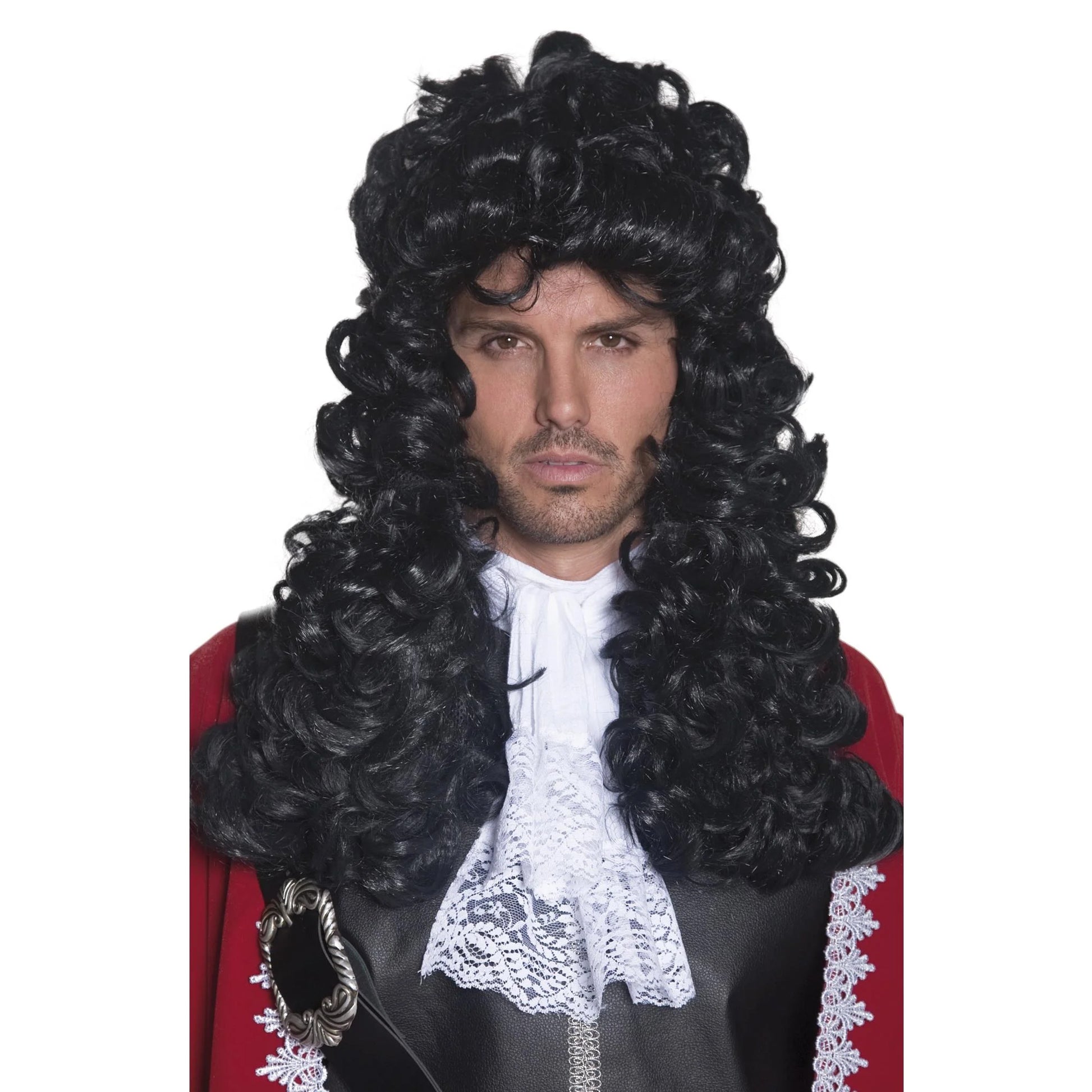 Black - Front - Smiffys Mens Pirate Captain Wig