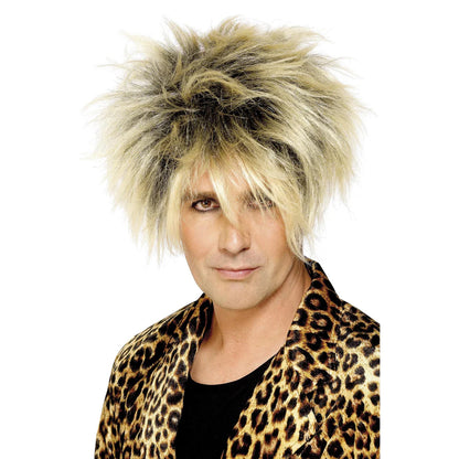 Blonde - Front - Smiffys Mens Wild Boy Wig