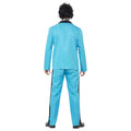 Sky Blue-White-Black - Back - Smiffys Mens 80s Prom King Costume Set