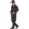 Burgundy - Side - Smiffys Mens Deluxe Dark Spirit Western Cowboy Costume Set
