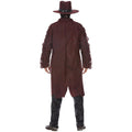 Burgundy - Back - Smiffys Mens Deluxe Dark Spirit Western Cowboy Costume Set